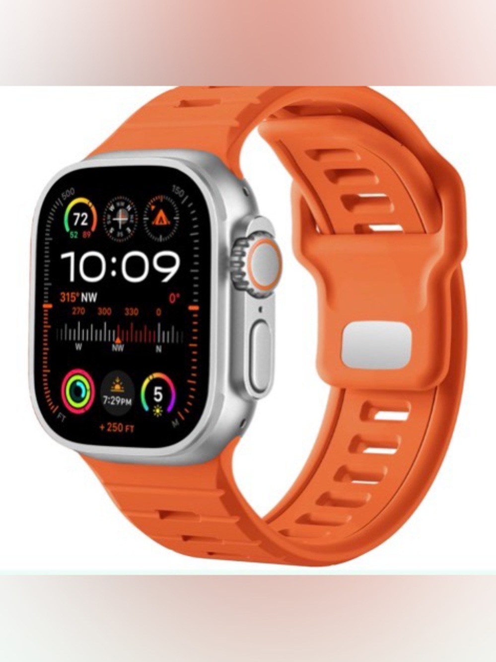Odbeai Sport Band For Apple Watch 42-49mm Orange #41